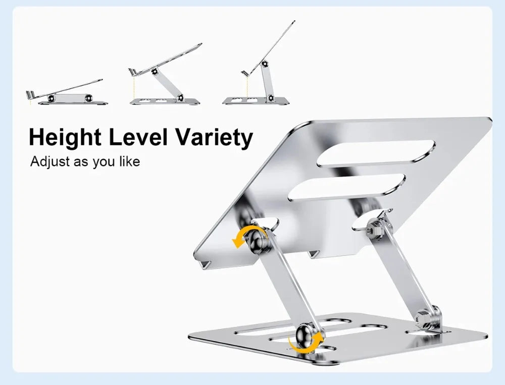 Voltora Adjustable Foldable Aluminum Laptop & Tablet Stand