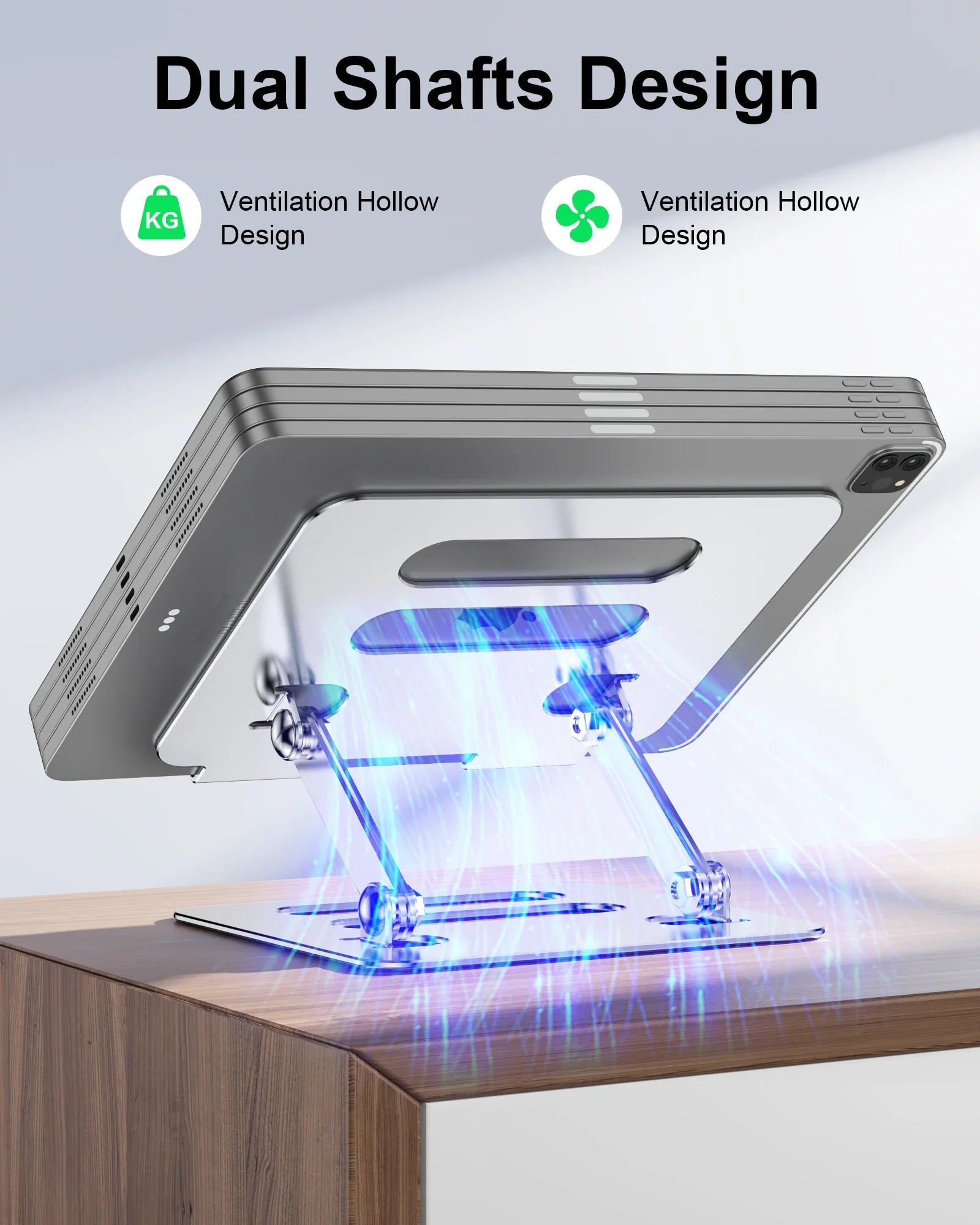 Voltora Adjustable Foldable Aluminum Laptop & Tablet Stand