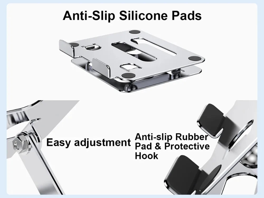 Voltora Adjustable Foldable Aluminum Laptop & Tablet Stand