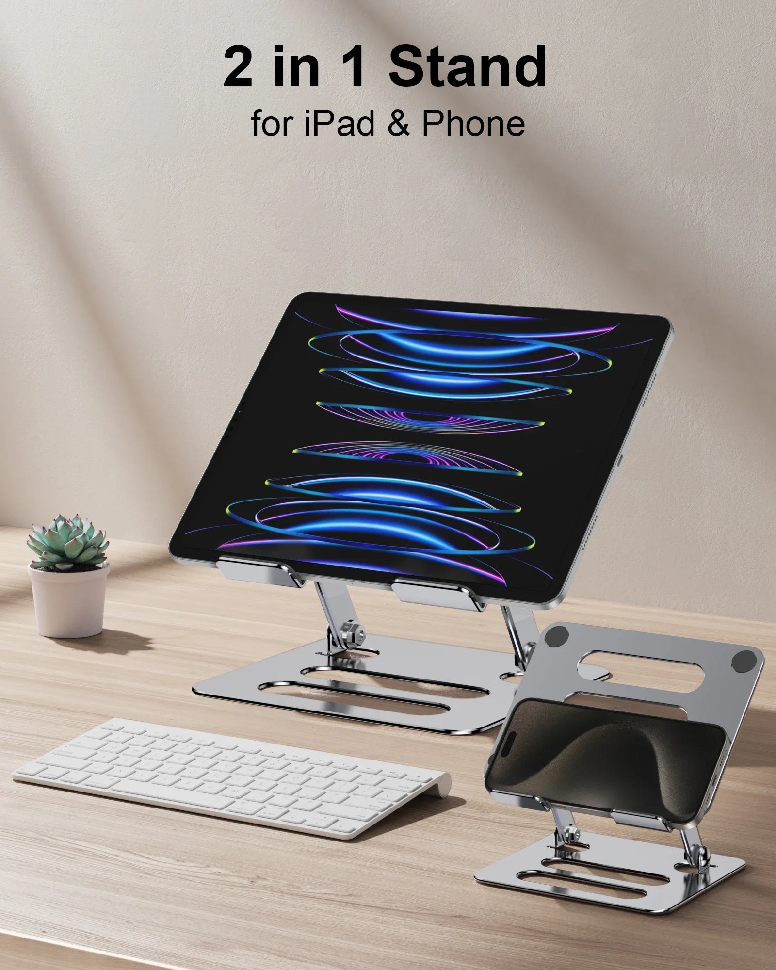 Voltora Adjustable Foldable Aluminum Laptop & Tablet Stand