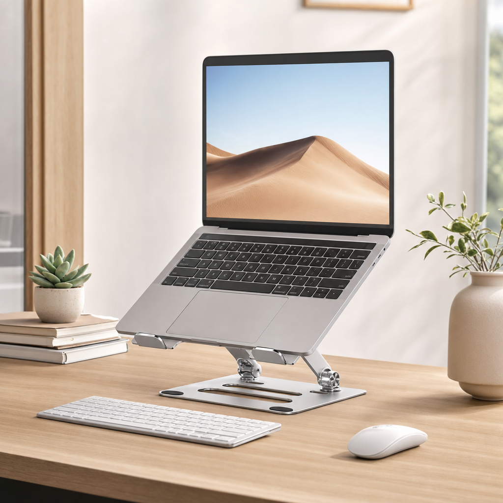 Voltora Adjustable Foldable Aluminum Laptop & Tablet Stand