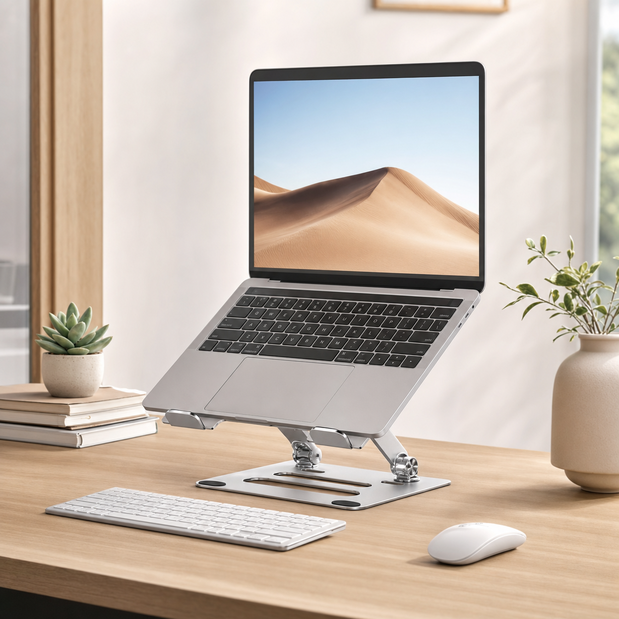 Voltora Adjustable Foldable Aluminum Laptop & Tablet Stand